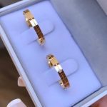 Par Alianças de Moedas Antiga Reta 4MM Friso e Pedra