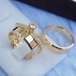 Par Alianças de Moedas Antiga Chanfrada 6MM