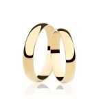 Par Alianças de Ouro 18K 5MM de Largura 5 Gramas de Ouro