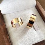 Par Alianças de Moedas Antiga Reta 8MM e Pedra