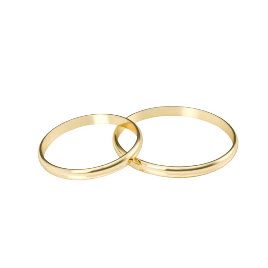 mod-abaul-3mm.jpg Par Alianças de Ouro 18K 3MM de Largura 3GR de Ouro - Imagem 1